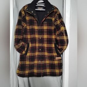 Pendleton Saddle Plaid Women's Jacket - Yellow and Black